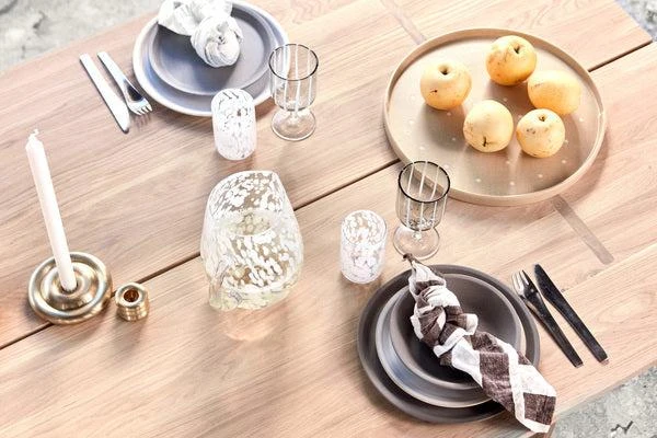 OYOY Living Design Lot De 2 Serviettes De Table Rayée Marron En Coton Organique H45X45Cm - Marron 3