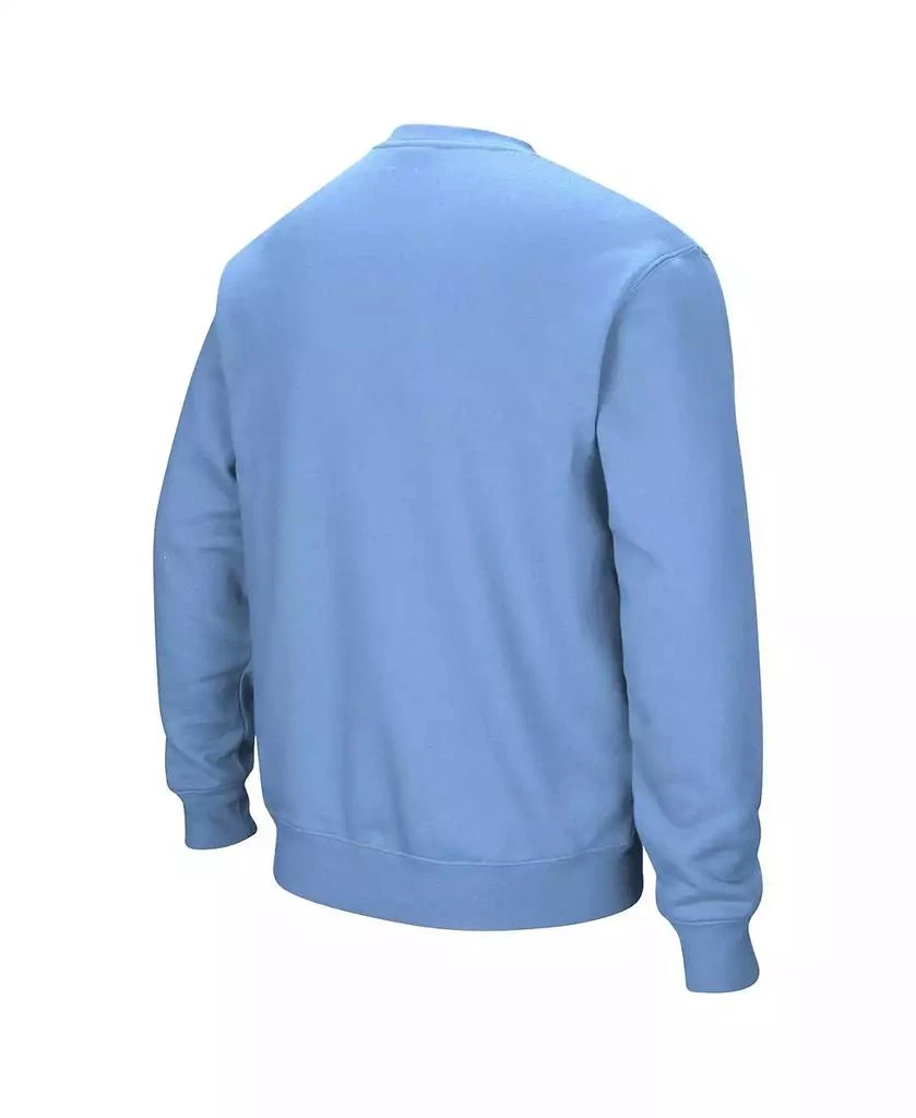 Colosseum Men's Light Blue Citadel Bulldogs Arch & Logo Pullover Sweatshirt 3
