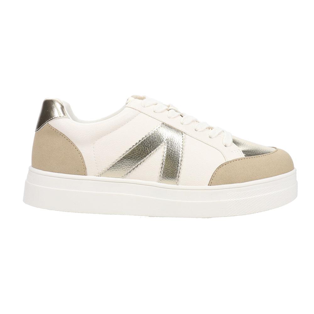 MIA Astra Metallic Lace Up Sneakers