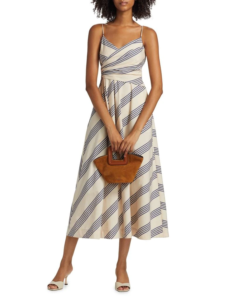 white christmas dresses O'Keefe Pleated Dress in Charcoal/White main image 0