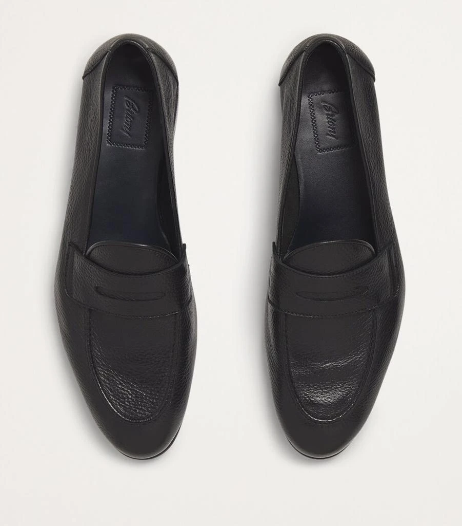 Brioni Leather Appia Loafers 3