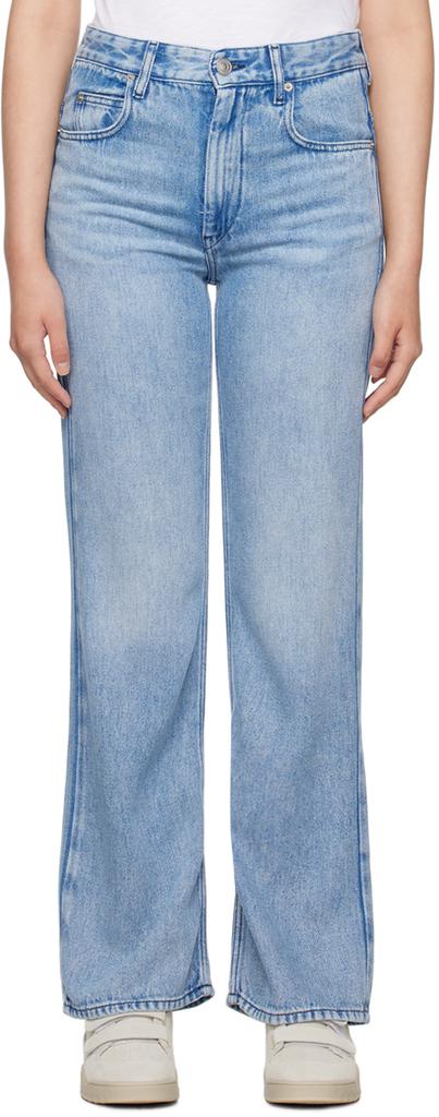 【関税&送料込】Isabel Marant Jeans Belvira ISABEL MARANT Belvira high-rise Bootcut Jeans | Blue | FARFETCH