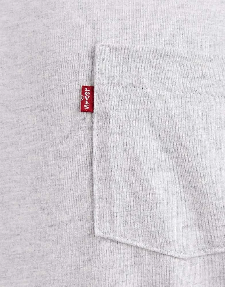 Levi
s Levi
s chest pocket tab t-shirt in grey marl 5