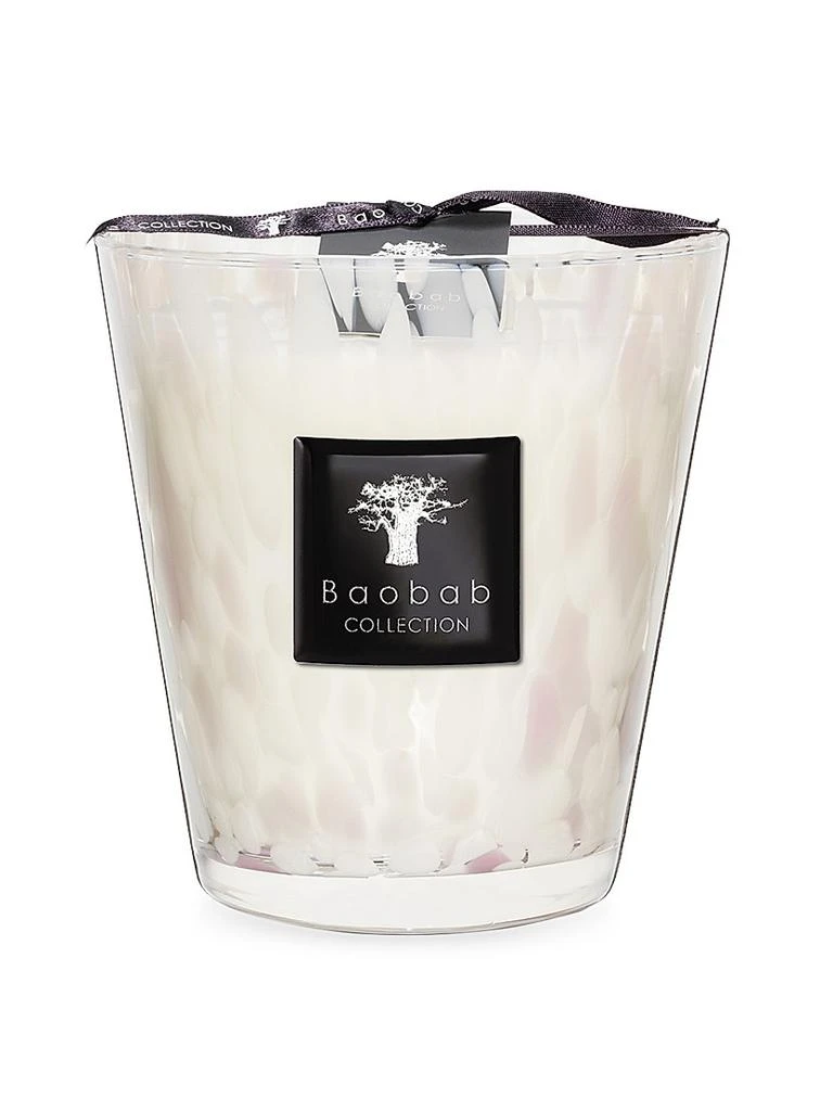 Baobab Collection Pearls White Pearl Candle
