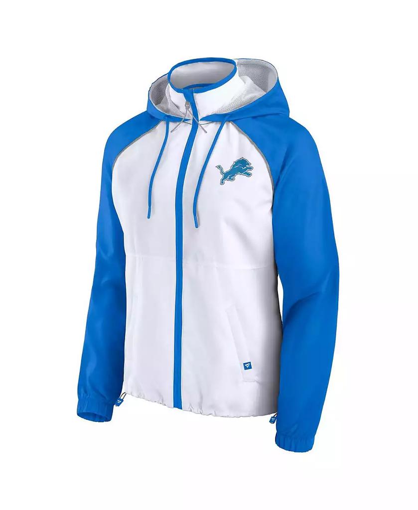 Fanatics Women's White Detroit Lions Full-Zip Anorak Hoodie Jacket