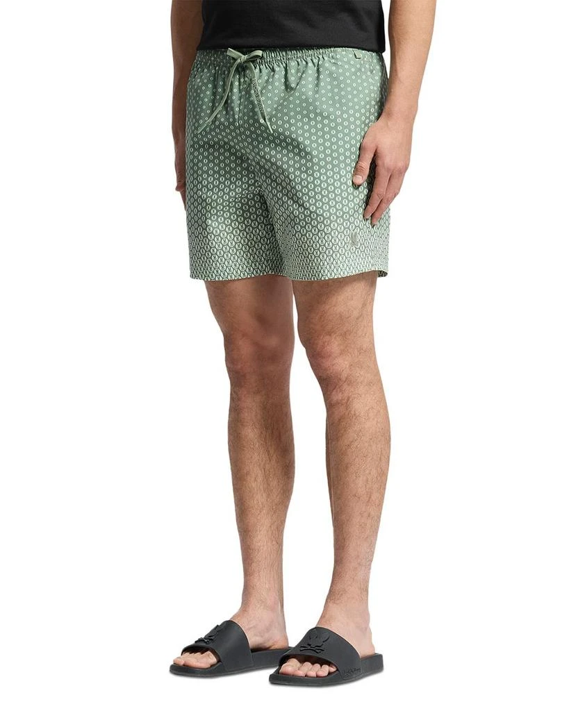 Psycho Bunny Bendigo Allover Print 5.75" Swim Trunks 3