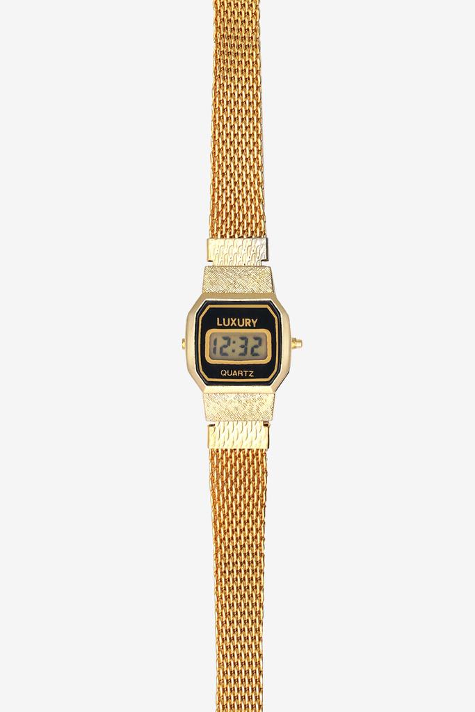 Los Angeles Apparel WCHRA55 - Tiny Metal Mesh Luxury Watch