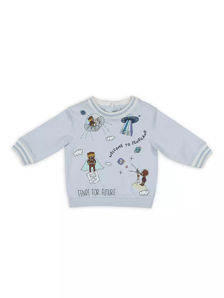 Fendi Baby Girl's Teddy Bear Print Sweatshirt 1