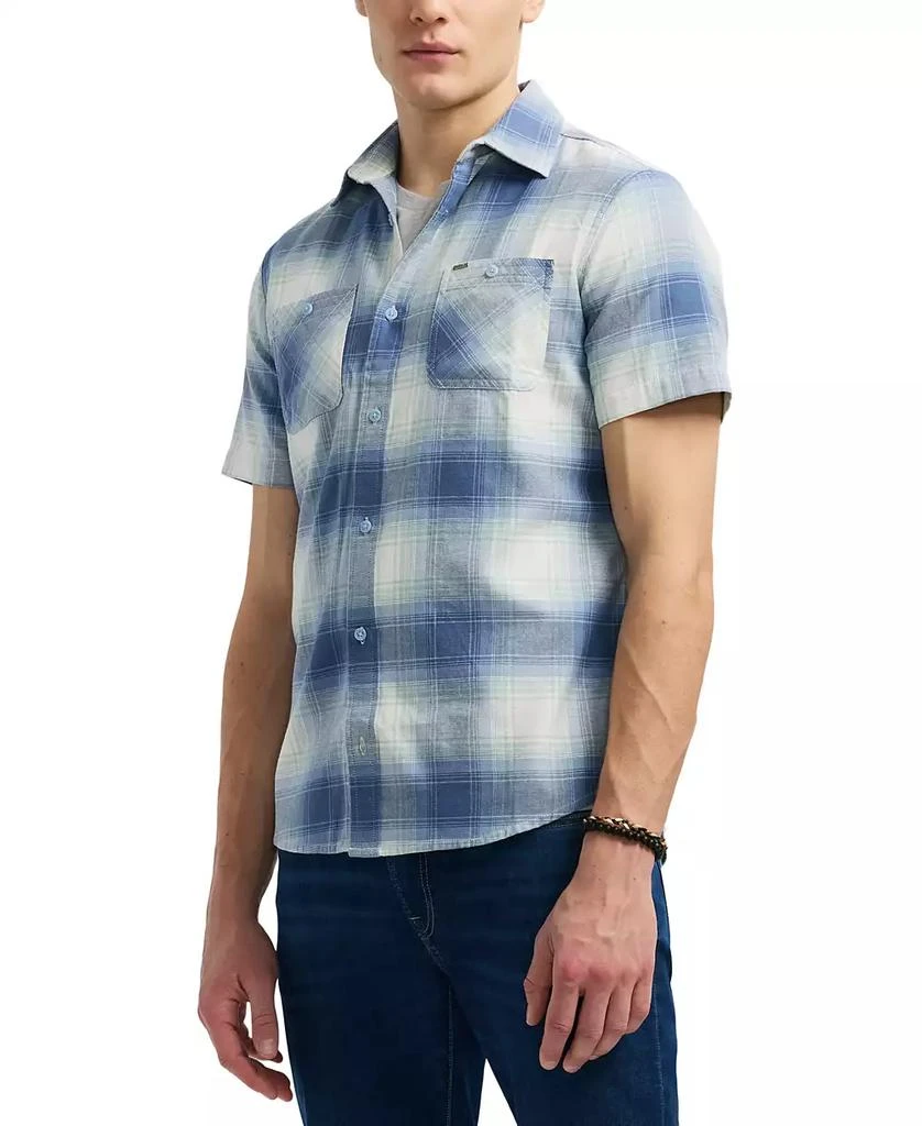 BUFFALO David Bitton Men's Sagrino Short Sleeve Plaid Button-Front Shirt 3