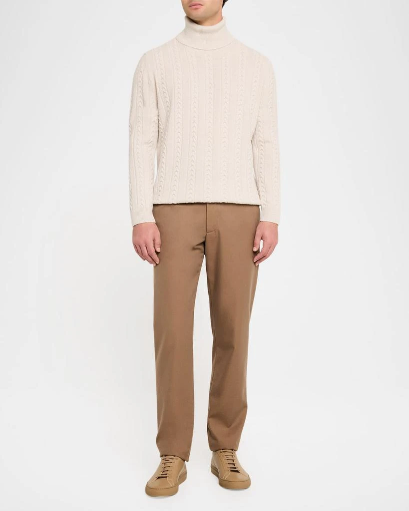 BOSS Camel Men's Eribo Wool and Cashmere Turtleneck Sweater 2