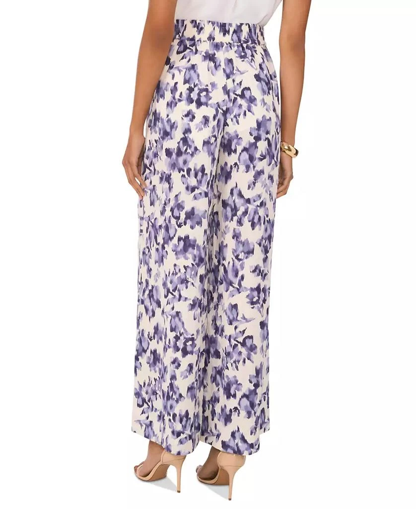 Vince Camuto Women's Floral Mid-Rise Wide-Leg Pants 2