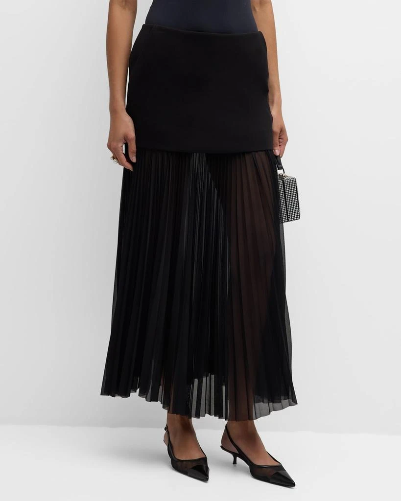 A.L.C. Willa Pleated Drop-Waist Skirt 2