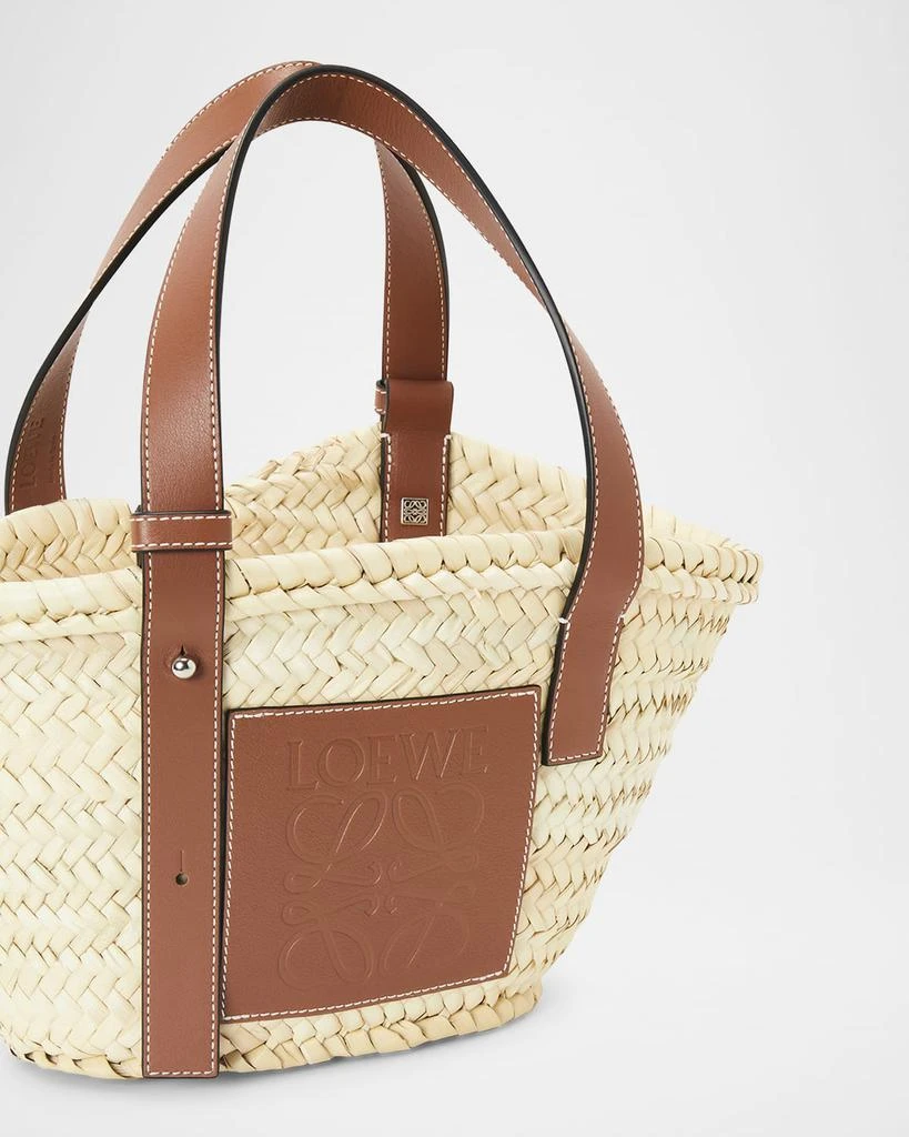 Loewe x Paula’s Ibiza Basket Small Bag in Palm Leaf with Leather Handles 6