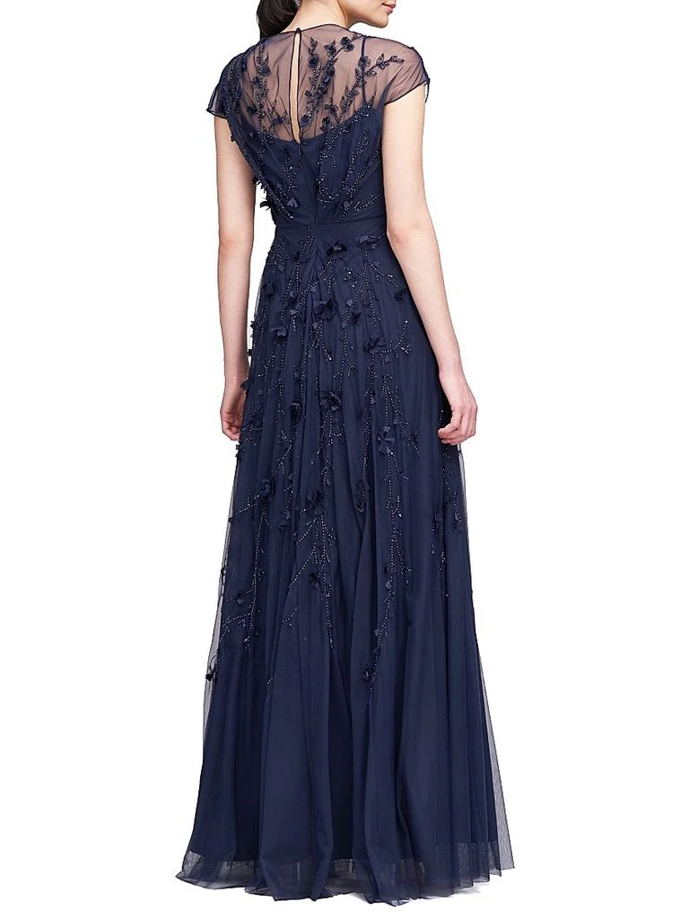 Theia Valerie Embroidered A-Line Gown 4