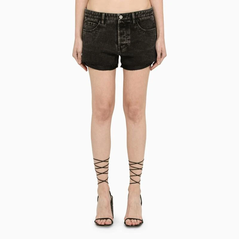 Miu Miu Black denim shorts 1
