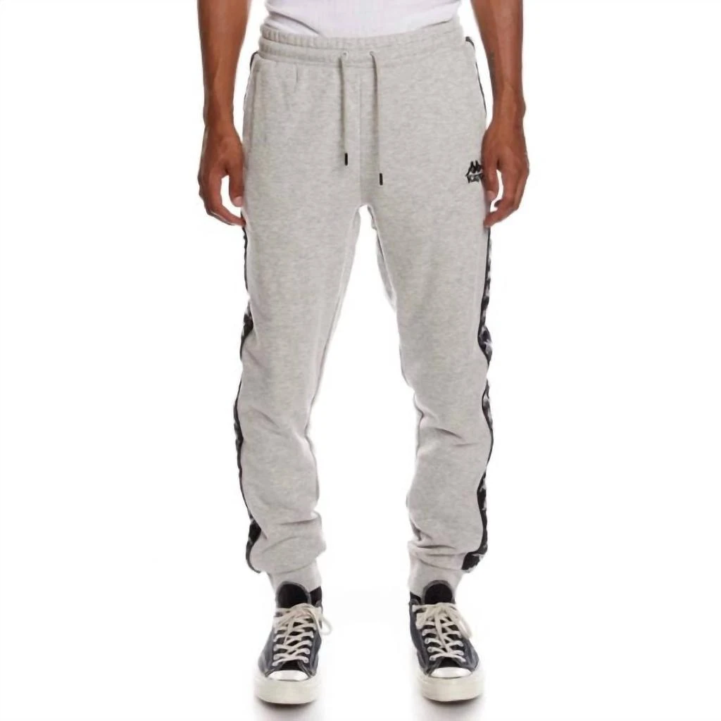 Kappa Men's 222 Banda Alanz 2 Sweatpants In Grey/black 1