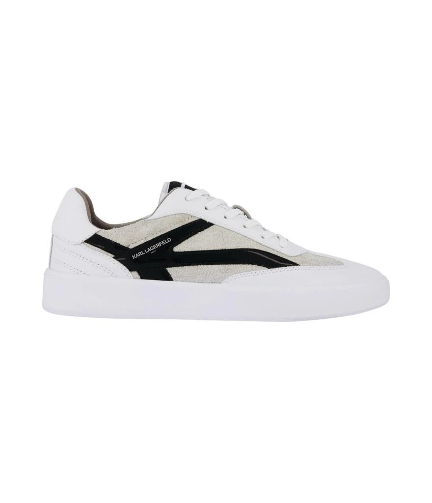 Karl Lagerfeld Paris LEATHER/SUEDE SIDE K LACE UP SNEAKER 2