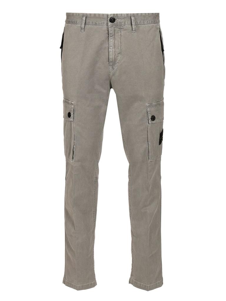 パンツ STONE  30601 PANAMA COTTON Green 30601 Panama Cotton 'OLD' Effect Cargo Pants by Stone