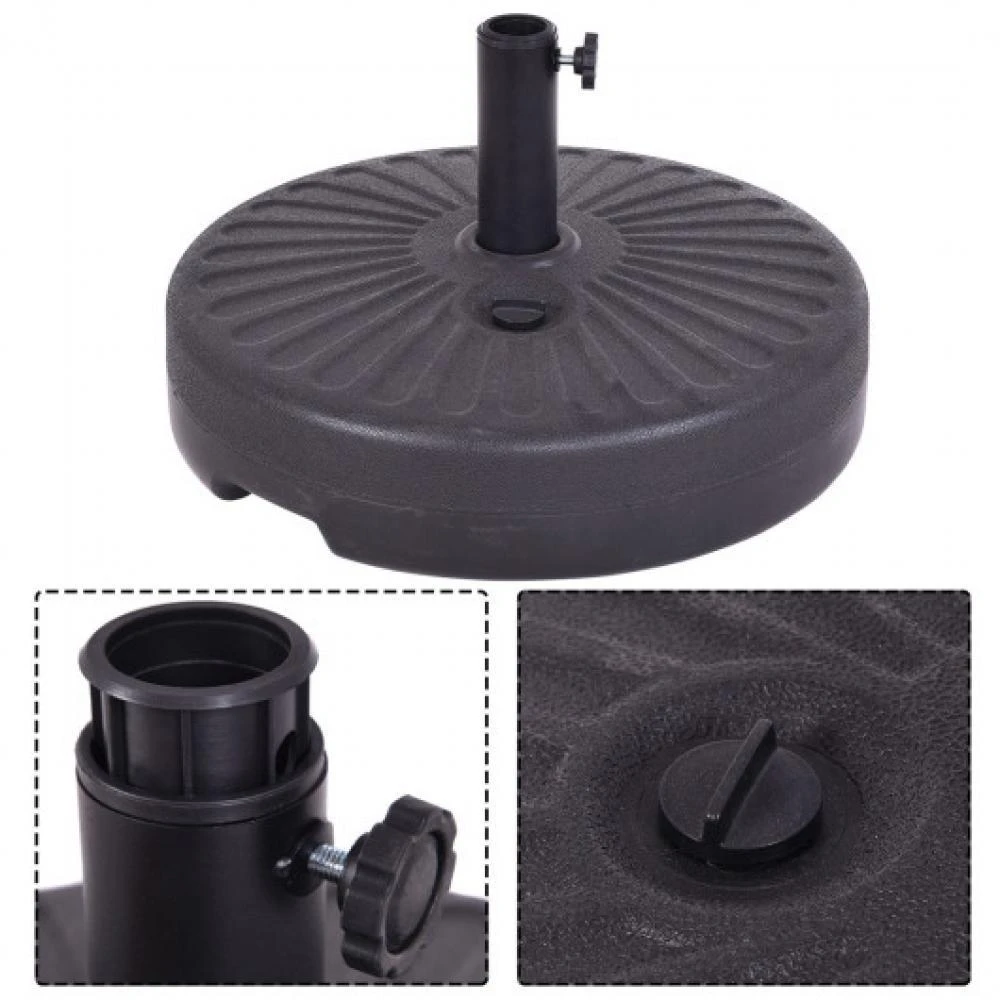 Hivvago 20 Inch Round 23L Water Filled Umbrella Base 2