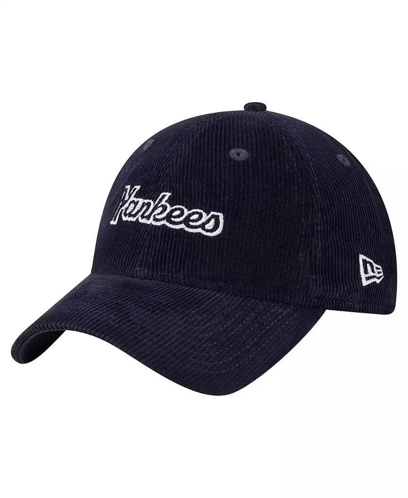 New Era Women's Navy New York Yankees Corduroy 9TWENTY Adjustable Hat 1
