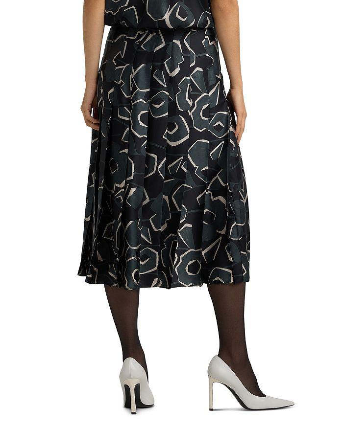 St. John Cubist Floral Print Skirt