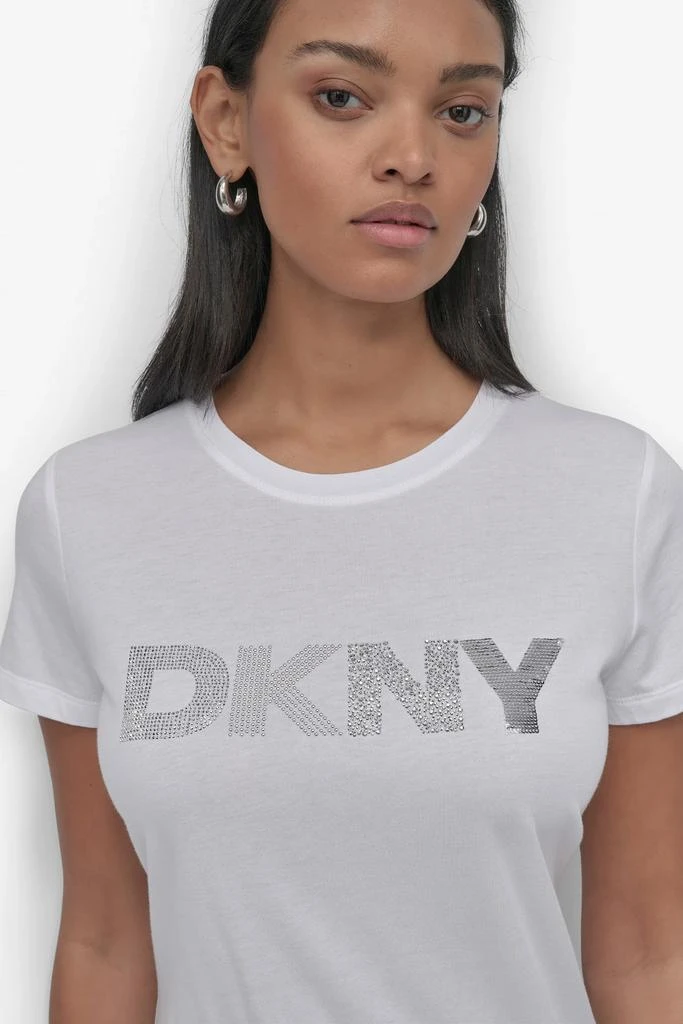 DKNY DKNY MIXED EMBELLISHMENTS LOGO TEE 4