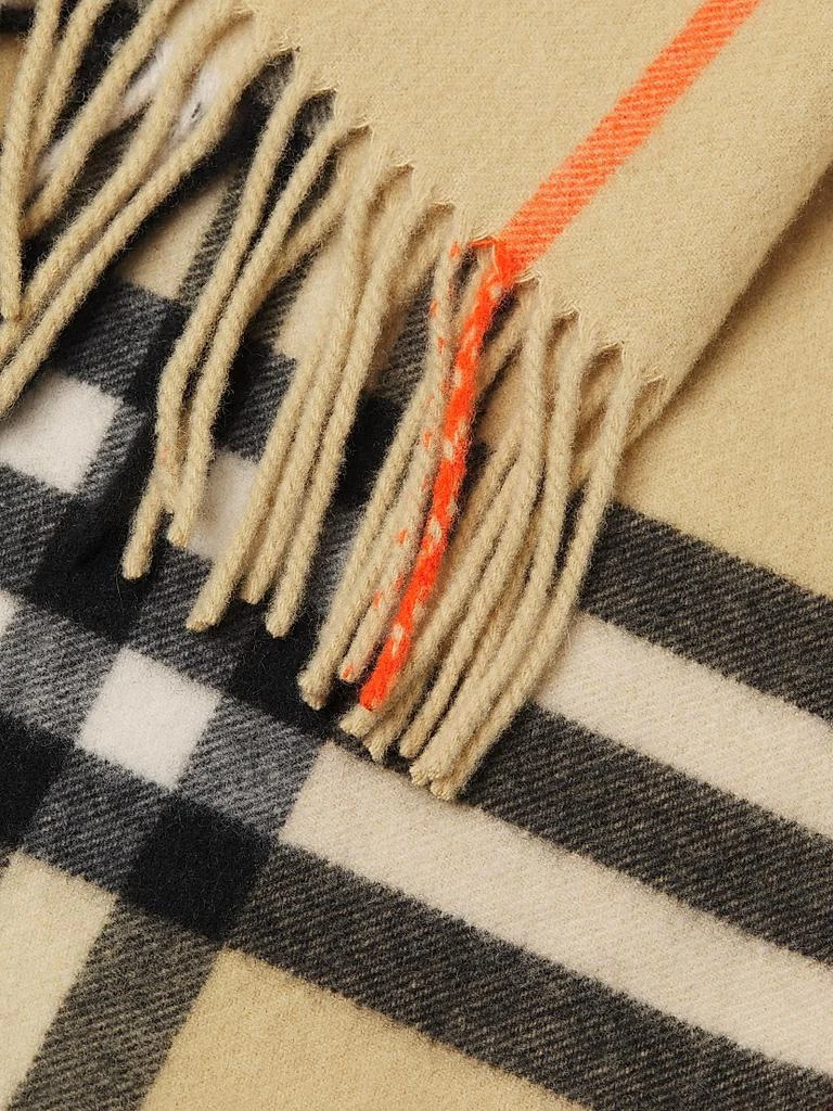 Burberry Washed Giant Check Cashmere Scarf 4