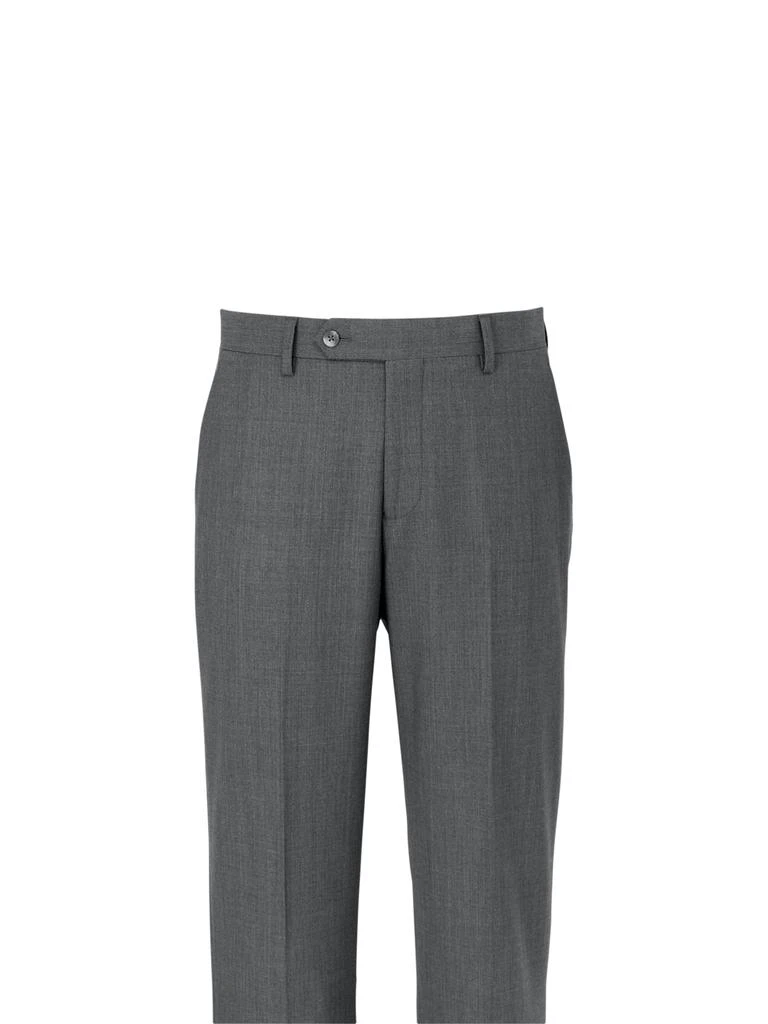 Paul Fredrick Wool Stretch Bengaline Flat Front Suit Pants 2