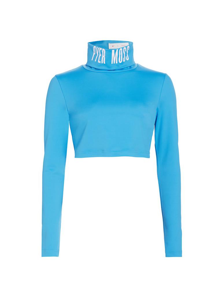 Reebok ​Cropped Logo Turtleneck Top