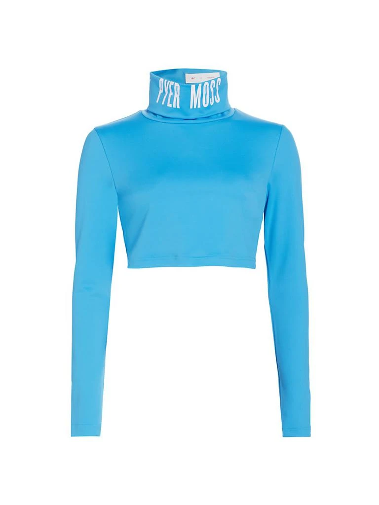 Reebok ​Cropped Logo Turtleneck Top 1