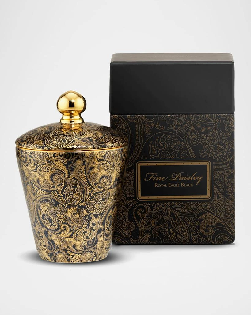 Stefano Ricci Fine Paisley Royal Eagle Black Candle
