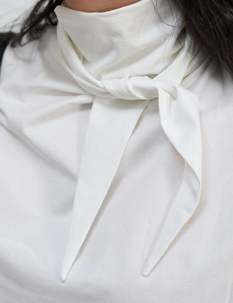 Pixie Market Cotton Neck-Tie Tee 7