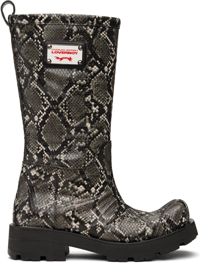 Charles Jeffrey Loverboy Gray Sheathed Moggies Boots 1
