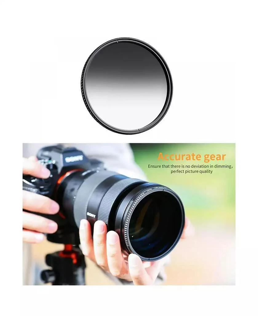 K&F Concept 77mm Nano-X Soft-Edge GND8 0.9 3-Stop Filter 10