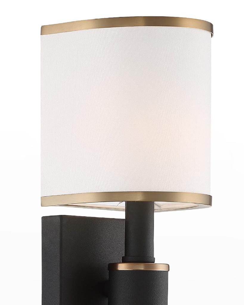 Crystorama Sloane 1-Light Forged Wall Sconce
