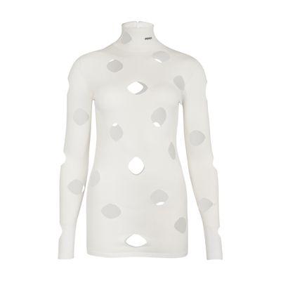 Prada Turtleneck sweater with decorative holes