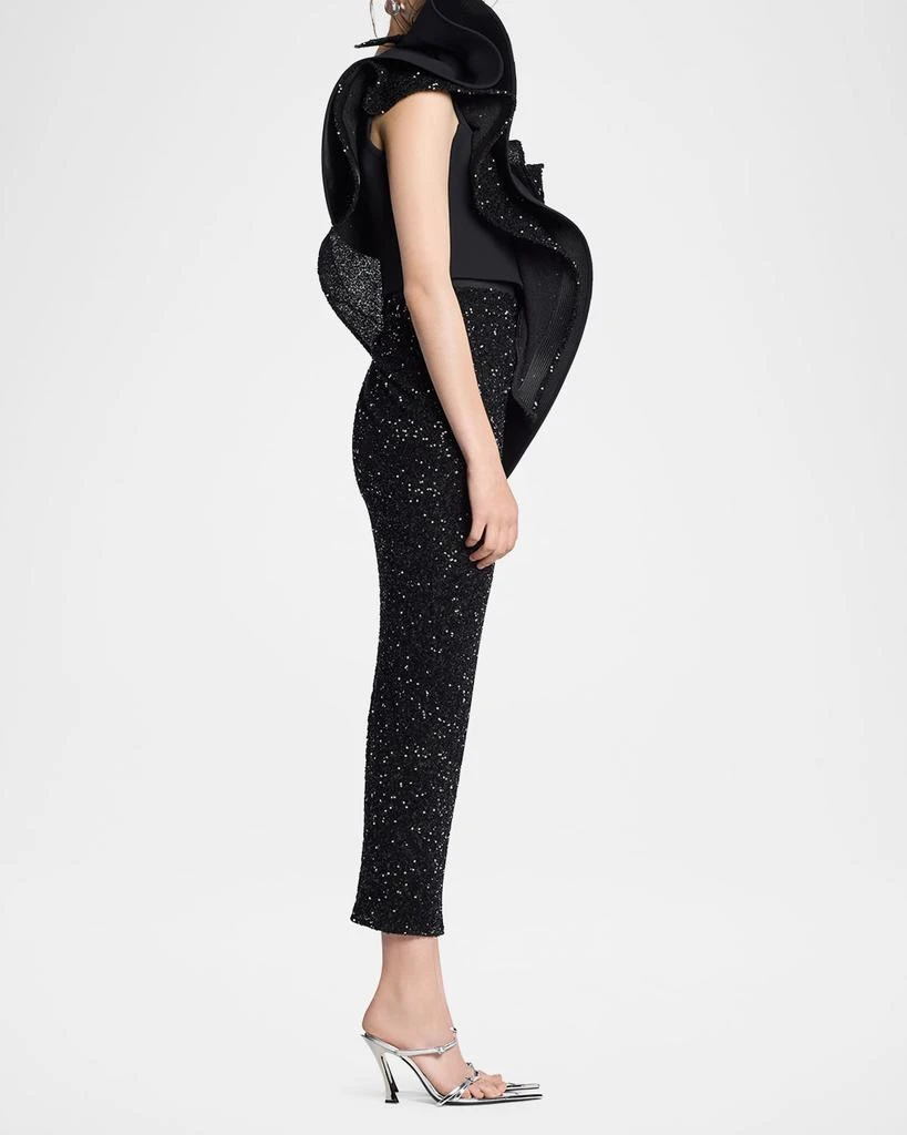 Maticevski Exotic Sequined Midi Skirt 4