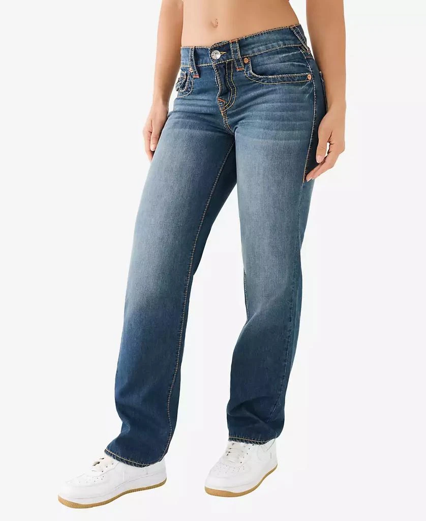 True Religion Women's Ricki Flap Big T Relaxed Straight Jean 3