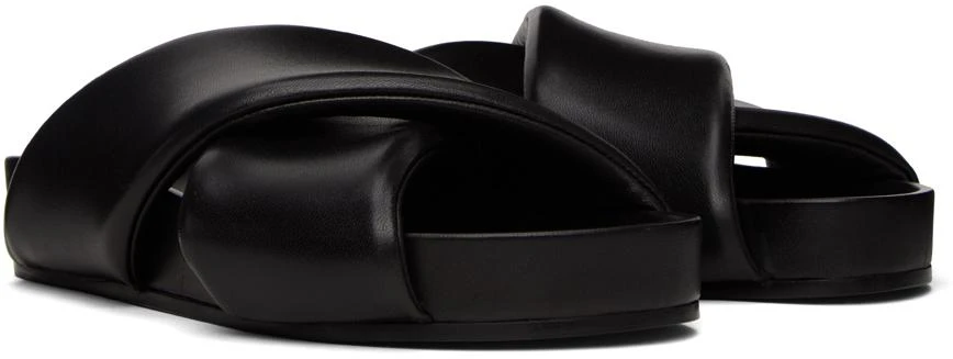 Jil Sander Black Padded Sandals 4