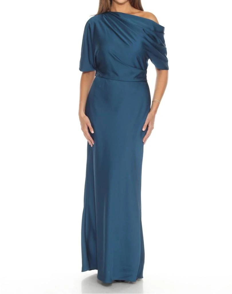 strapless open back dress Joseph Ribkoff Pleated Midi Dress Style 243771X Black S / Black main image 1
