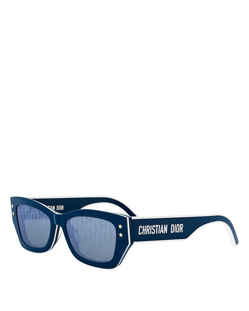 Dior DiorPacific S2U Blue Geometric Sunglasses, 53mm 1