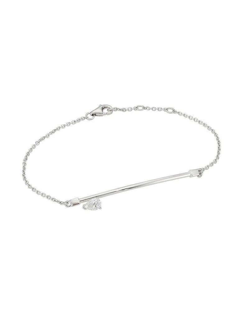 Repossi Serti Sur Vide 18K White Gold & Diamond Chain Bracelet 1
