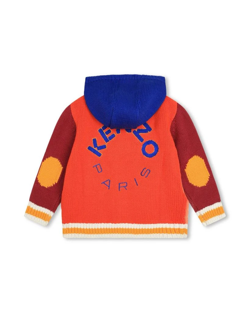 预计3周后发货 Kenzo Cardigan Tricot Wave Blue - Enfant Garçon - Kenzo Kids 2
