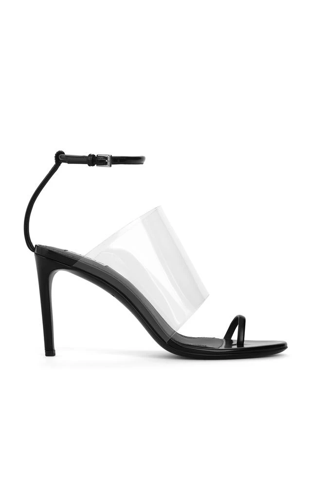 Alaïa ALAÏA - Asymmetric PU-Leather Sandals - Black - IT 38 - Moda Operandi 1