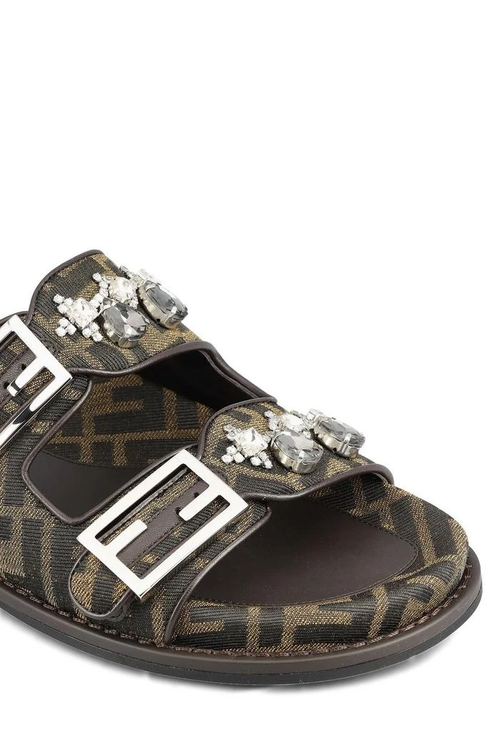 Fendi Fendi FF Jacquard Buckle-Detailed Slides 4
