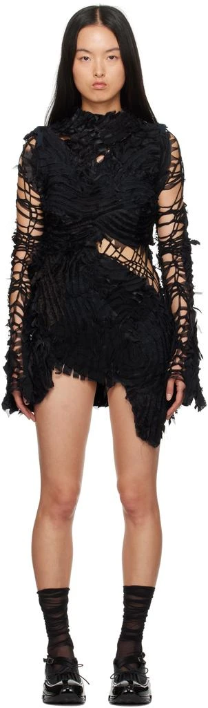 Collina Strada Black Chirp Minidress 1