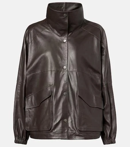 Nour Hammour Anorak leather jacket
