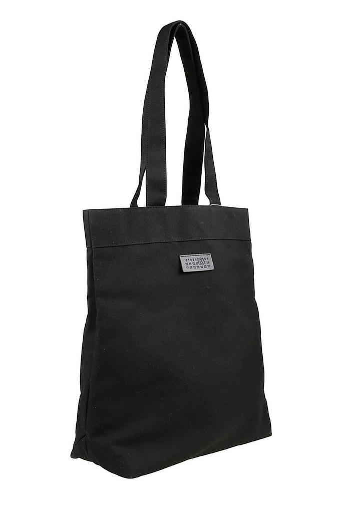MM6 MM6 Maison Margiela Logo-Patch Open Top Tote Bag - Tote