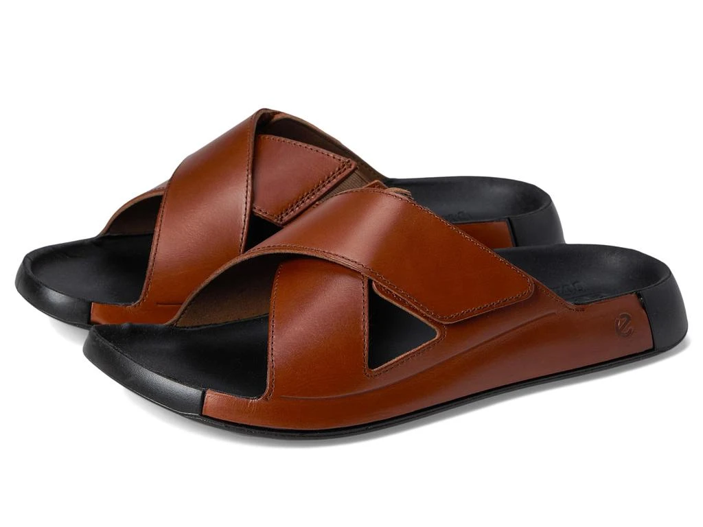 ECCO Men\'s Brown Two Band Slide Sandal ECCO - Brandclub - ECCO Men main image 3