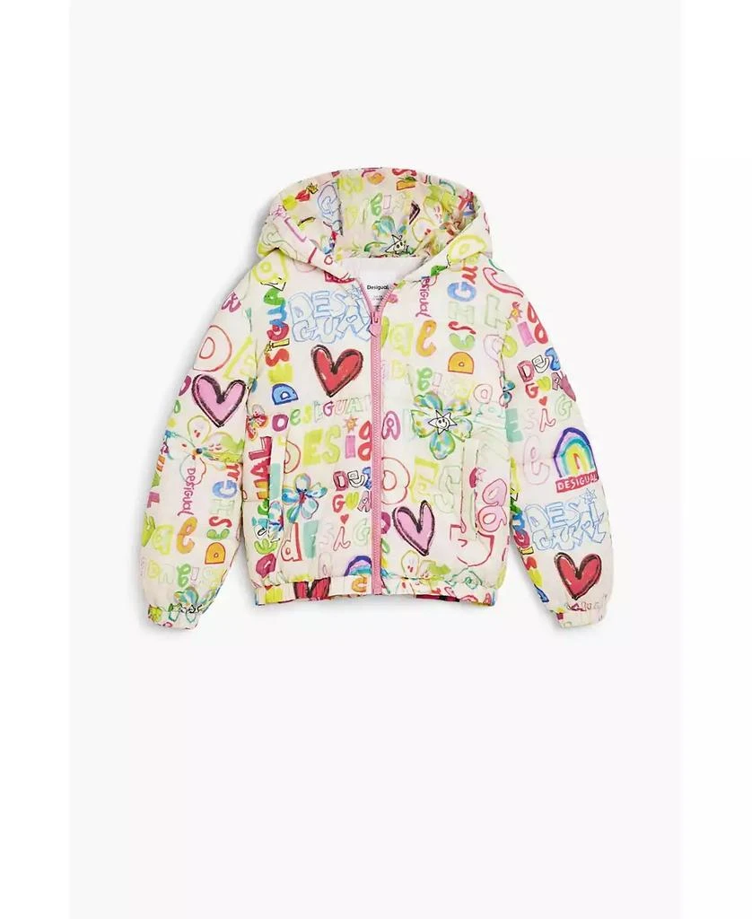 Desigual Girls Girls
s Quilted jacket lettering 5